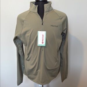 Marmot Vetiver (light olive) Half-Zip Pullover